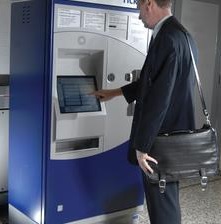 Collecting your train tickets